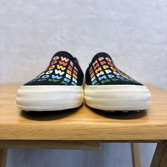 KED'S Double Decker "Empower" Black Slip-On Sneakers Women's Size 9 - Picture 6 of 11